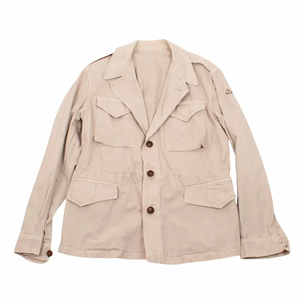 Moncler Linen Herringbone Field Jacket