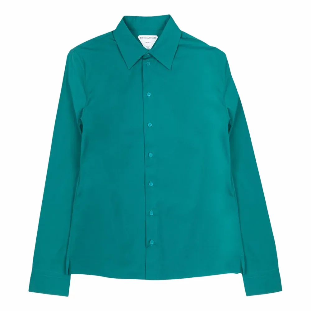 Bottega Veneta Duck Green Cotton Elastane Shirt