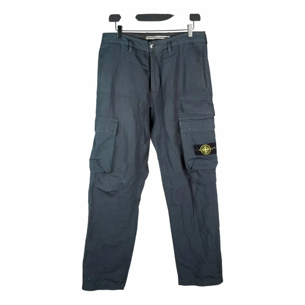 Stone Island Stretch Cotton Twill Cargo Trousers