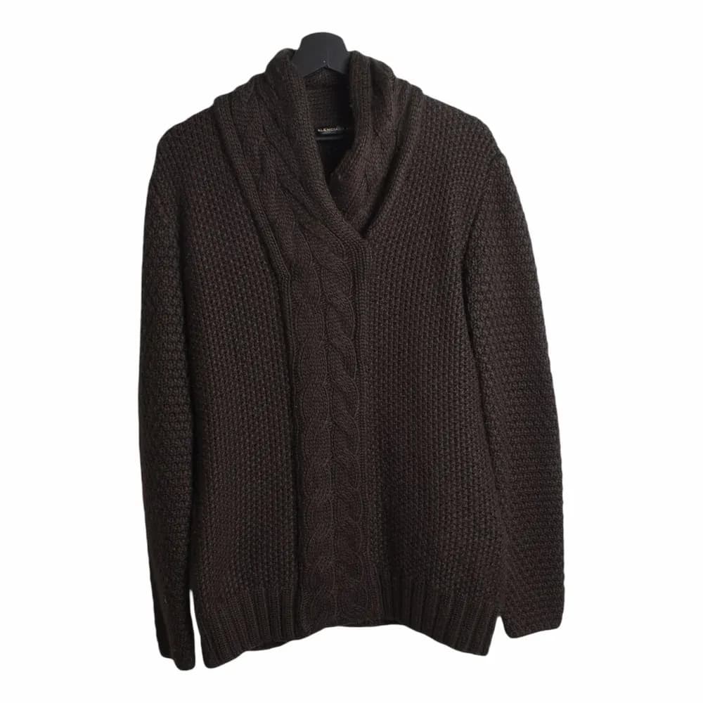 Balenciaga Kyle Cable Shawl Pullover