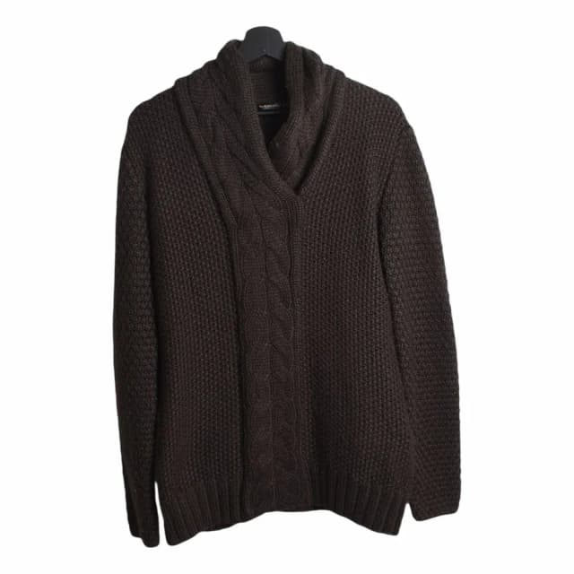 Balenciaga Kyle Cable Shawl Pullover