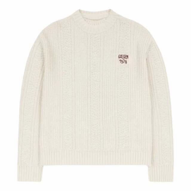 Golden Goose Journey Mixed-Knit Wool Sweater