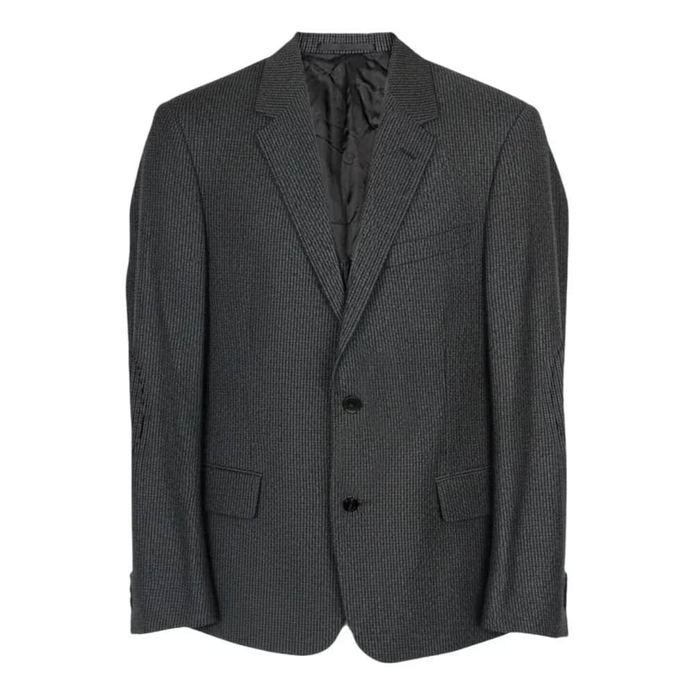 Prada Single-Breasted Striped Wool Blazer