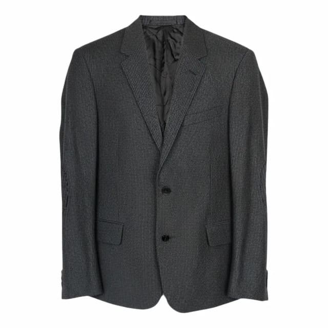 Prada Single-Breasted Striped Wool Blazer