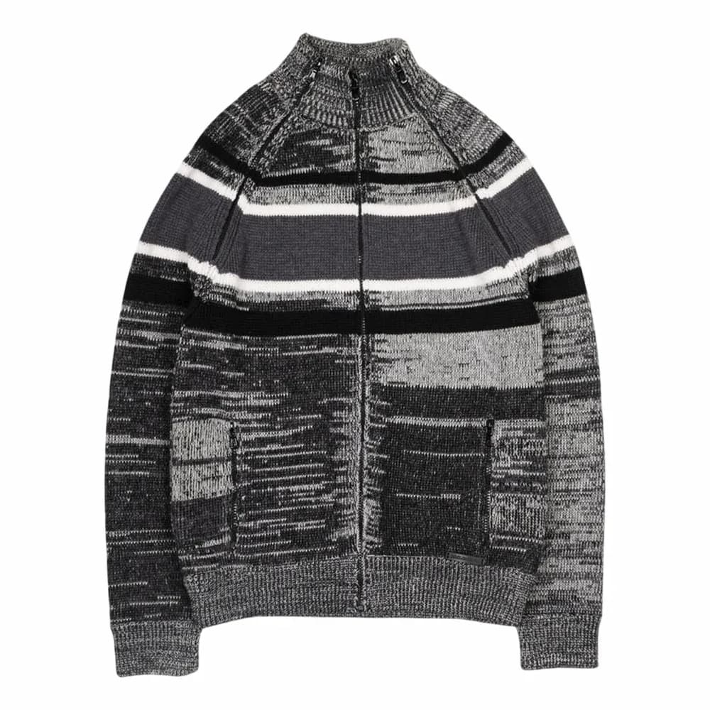 Dolce & Gabbana Multi-Tonal Wool Knitted Cardigan