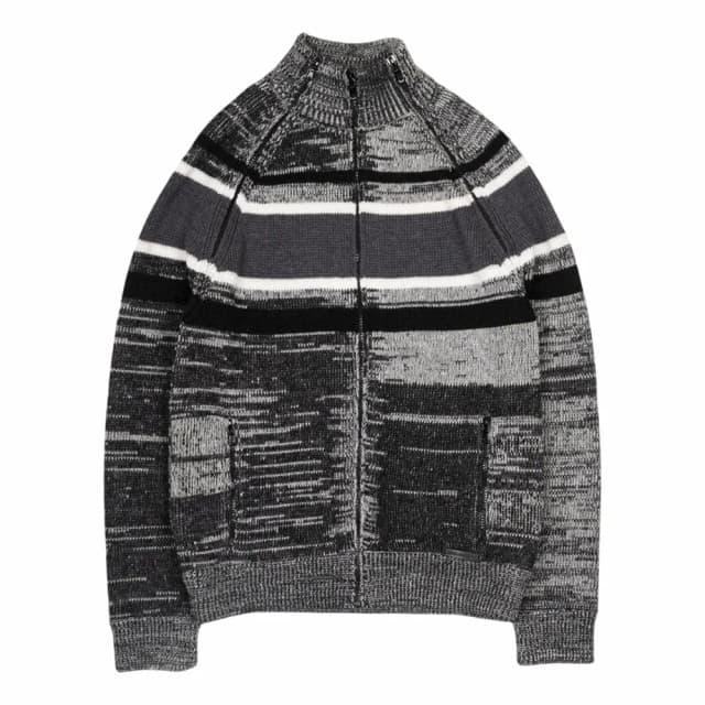 Dolce & Gabbana Multi-Tonal Wool Knitted Cardigan