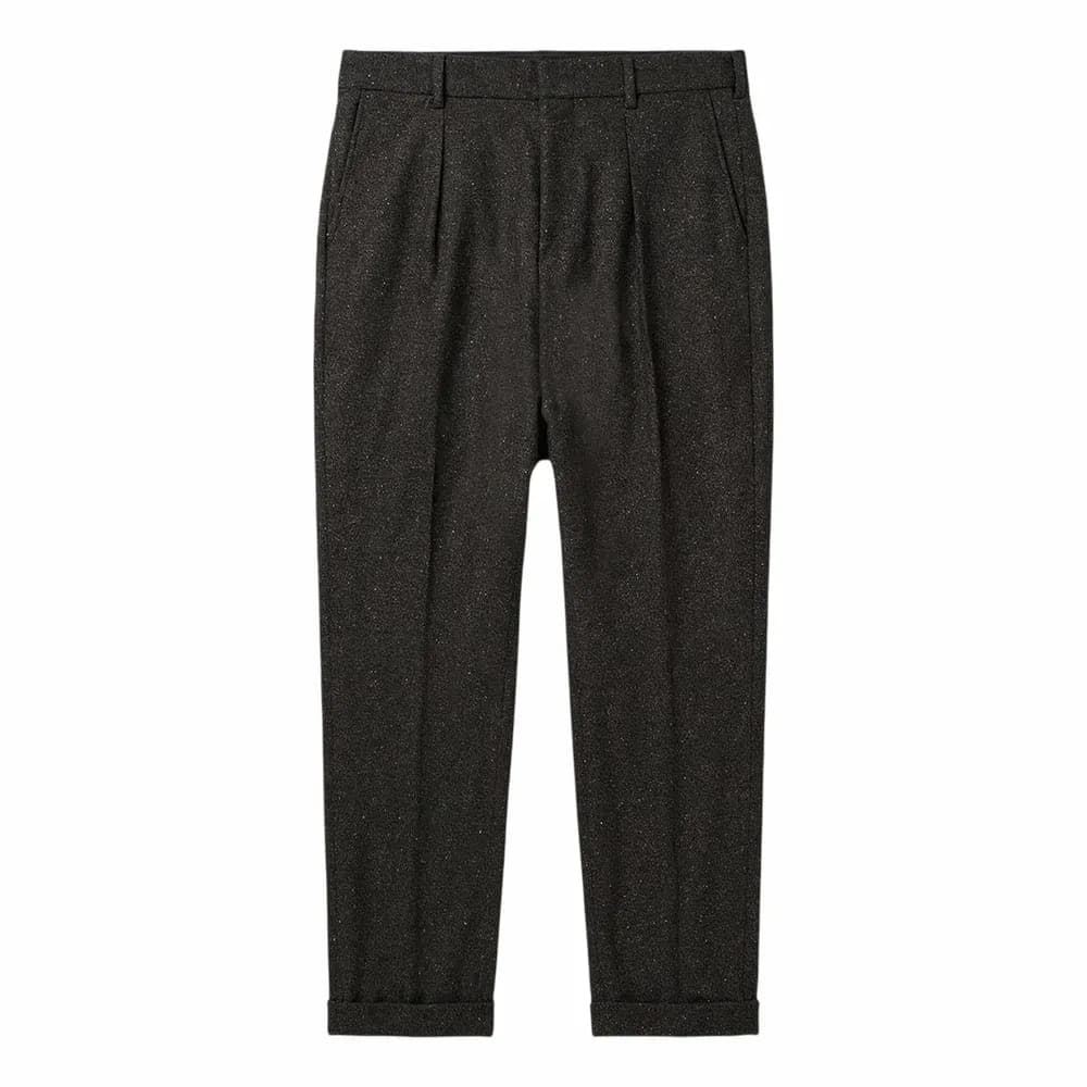 Bottega Veneta Sartorial Herringbone Wool Flannel Trousers