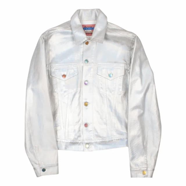 Acne Studios 1998 Holographic Foil Denim Jacket