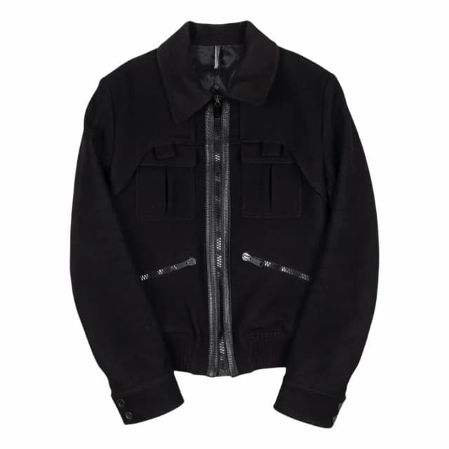 Dior AW2006 Panel Layer Wool Bomber Jacket