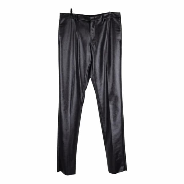 Dior Straight Faux Leather Trousers