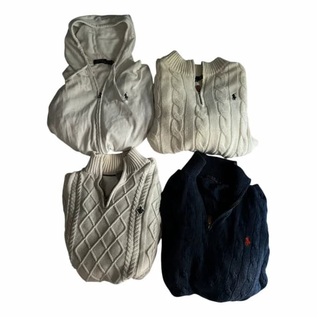 Ralph Lauren Cable-Knit Half-Zip Sweater