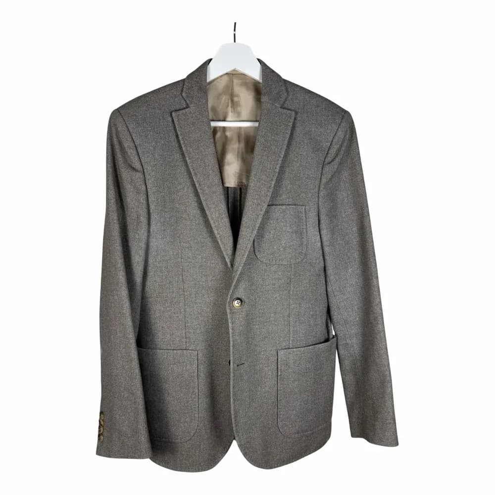 J.Lindeberg Slim Herringbone Wool Blazer