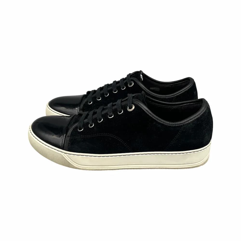 LANVIN DBB1 Patent Cap Toe Sneaker