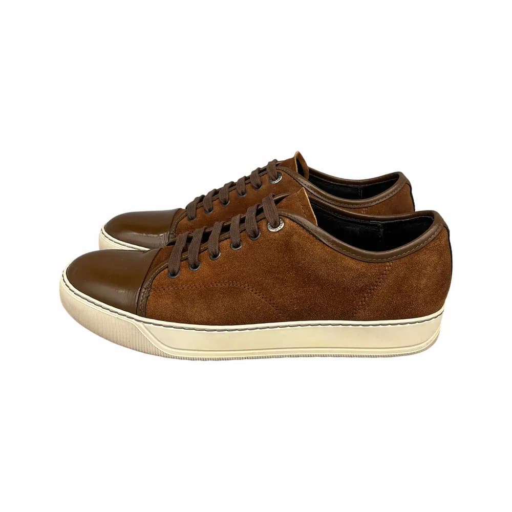 LANVIN DBB1 Patent Cap Toe Sneaker