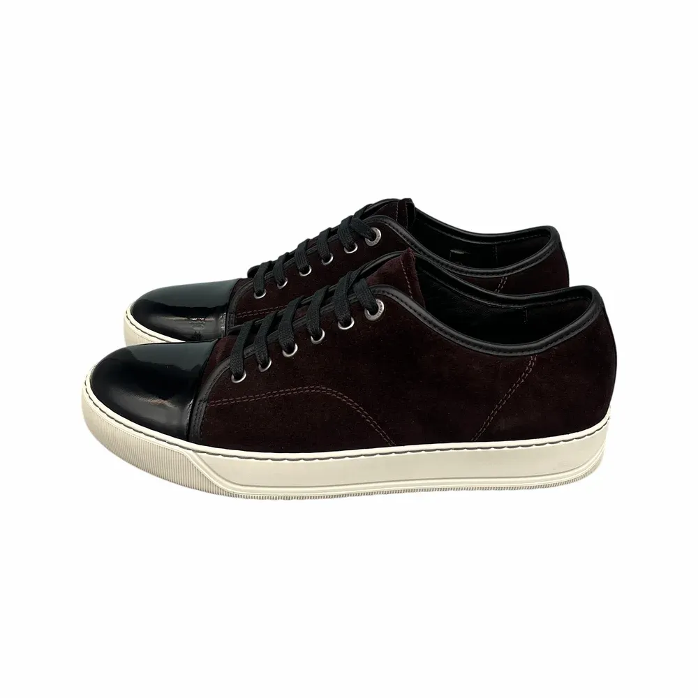 LANVIN DBB1 Patent Cap Toe Sneaker