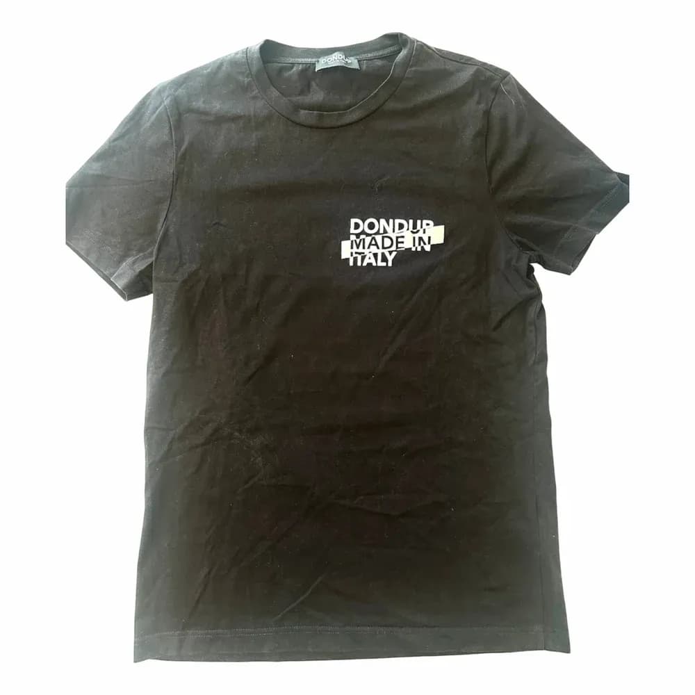 Dondup Short-Sleeved T-shirt with Contrasting Logo