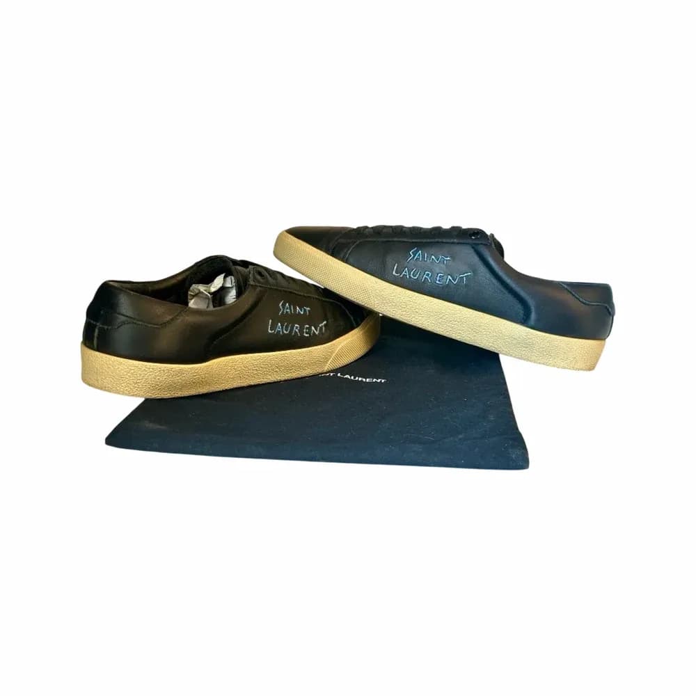 Saint Laurent Court Classic SL/06 Embroidered Sneakers