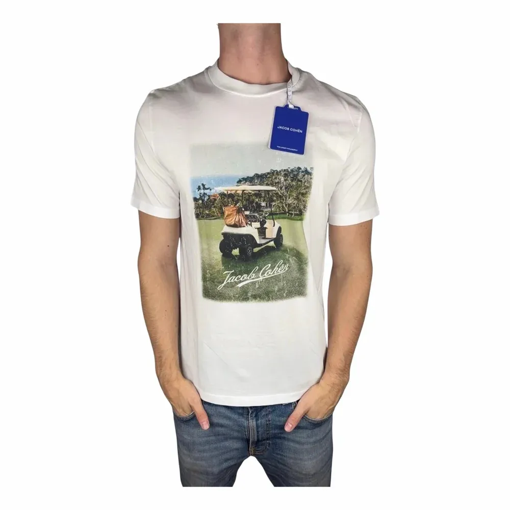 JACOB COHEN Golf Cart Graphic Crew-Neck T-Shirt