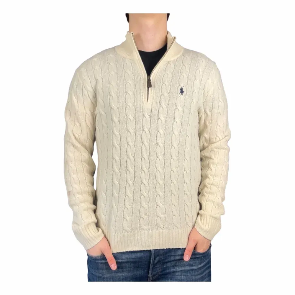 Ralph Lauren Cable-Knit Quarter-Zip Sweater