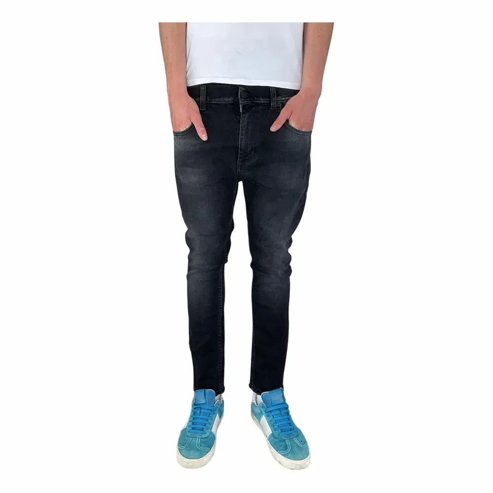 DONDUP Svarta Slim Fit Jeans