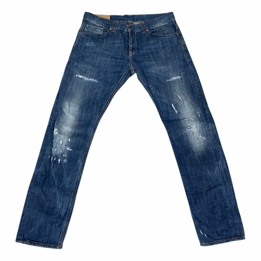 DONDUP Marinblå Jeans med Slitningar