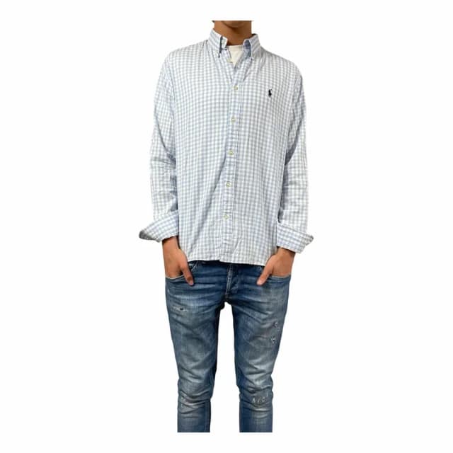 Ralph Lauren Custom Fit Gingham Oxford Shirt