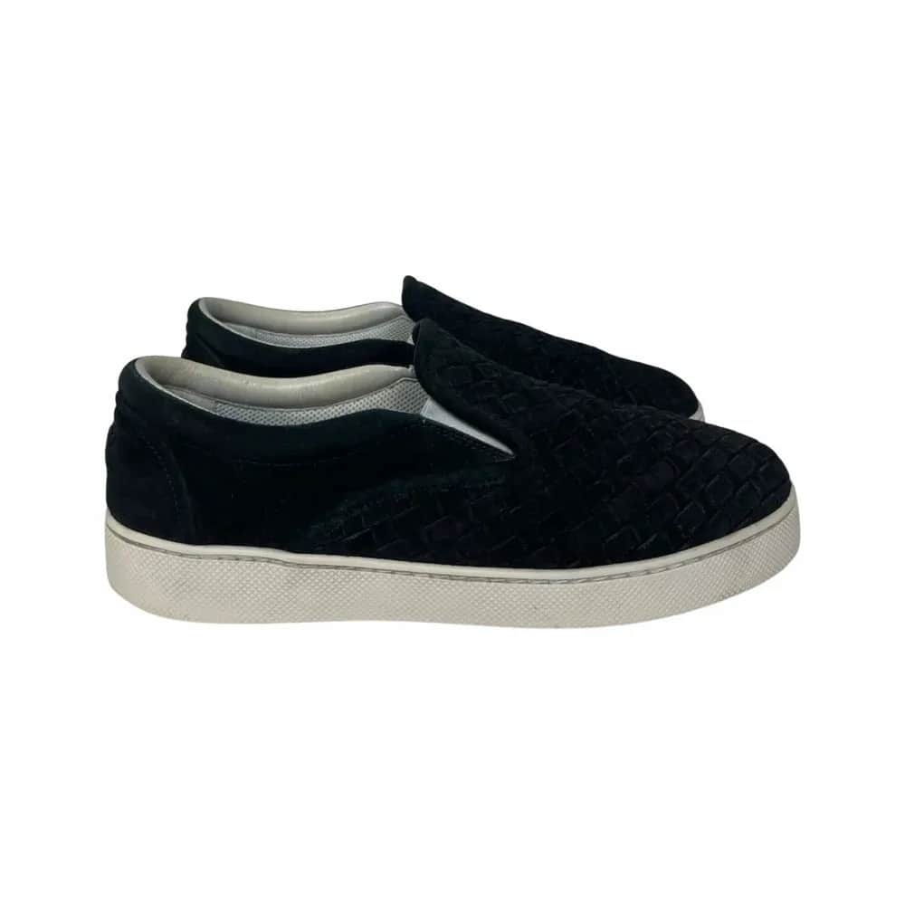 Bottega Veneta Intrecciato Suede Slip-On Sneakers