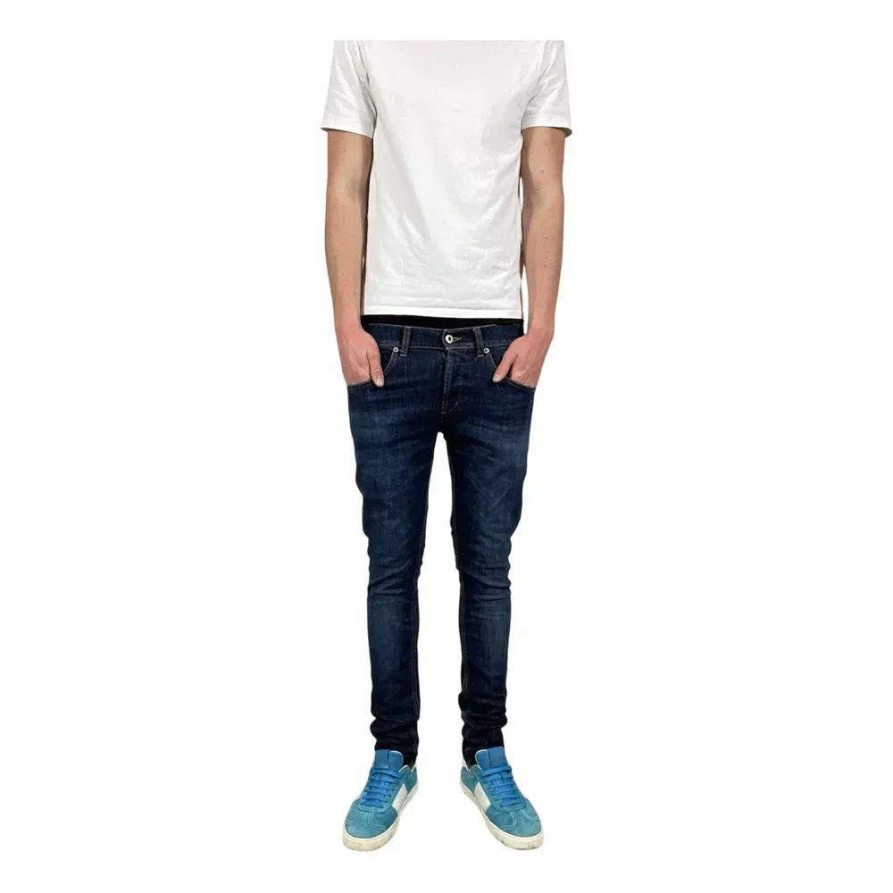 DONDUP Marinblå Slim Fit Jeans