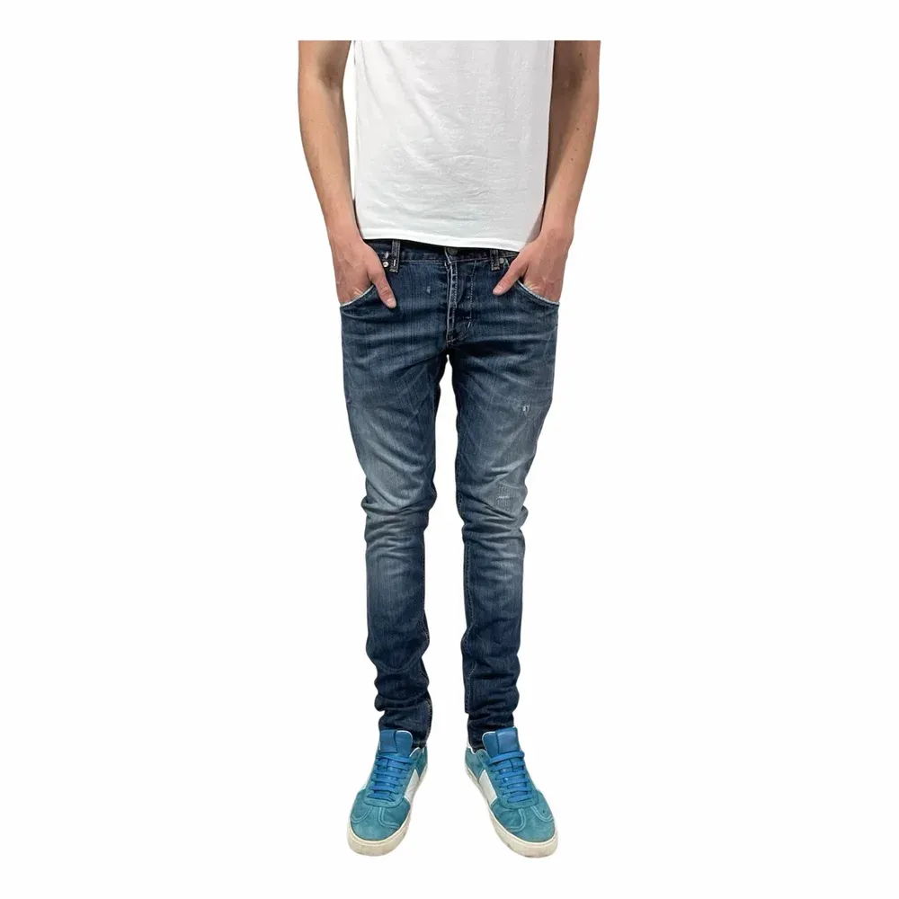 DONDUP Slim Fit Distressed Jeans