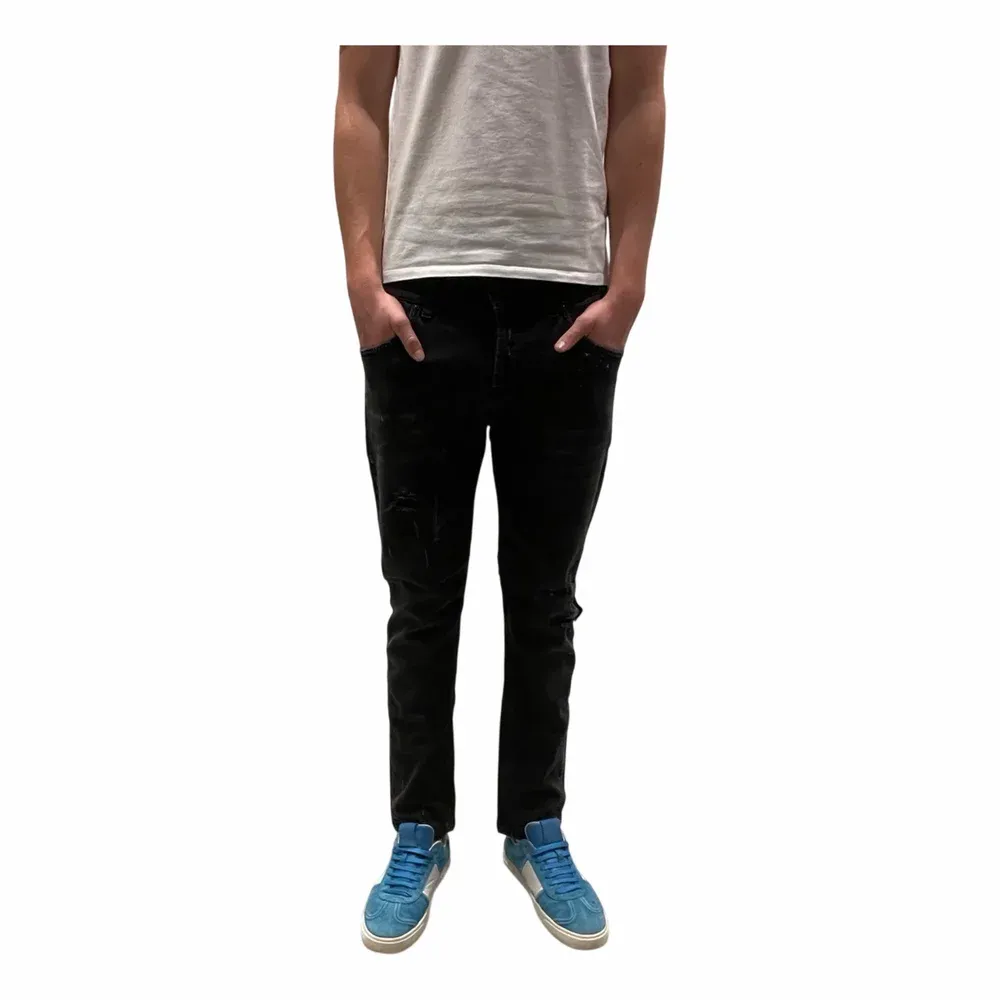 DONDUP Svarta Slim Fit Jeans