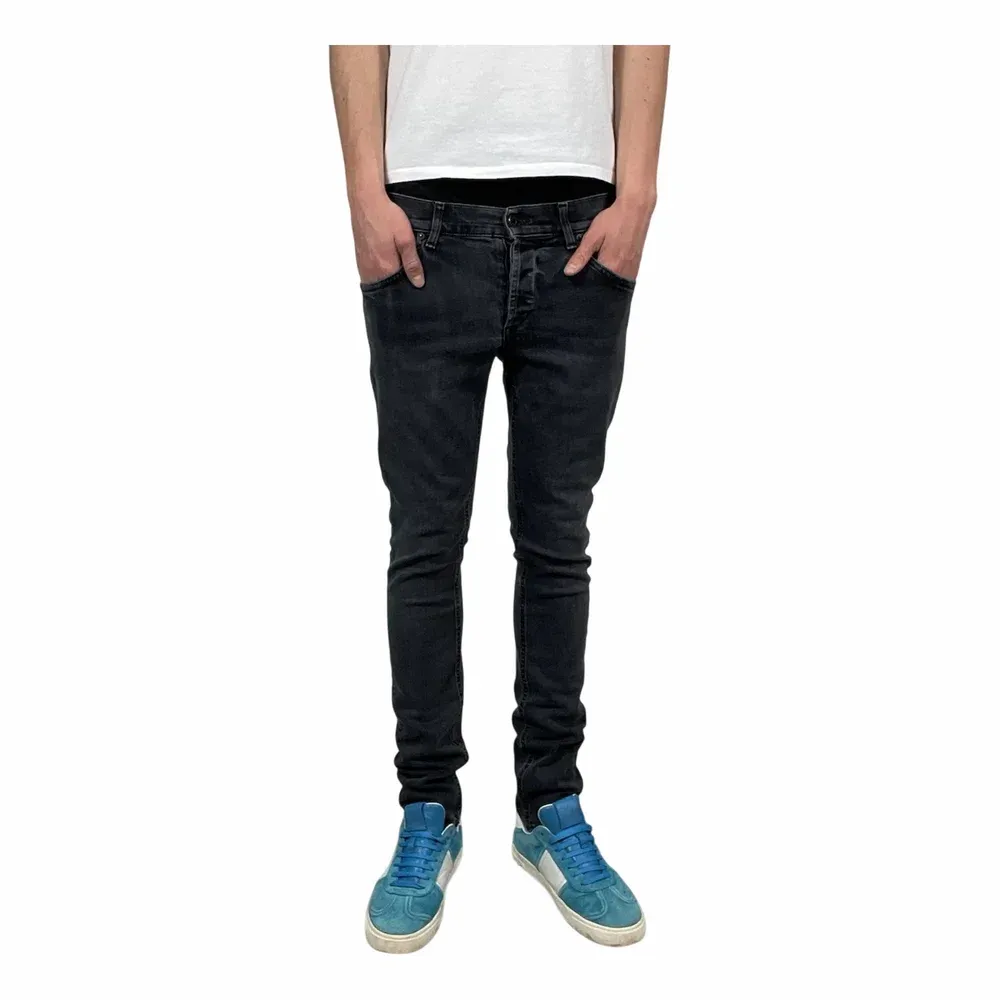 DONDUP Svarta Denimjeans med Smal Passform