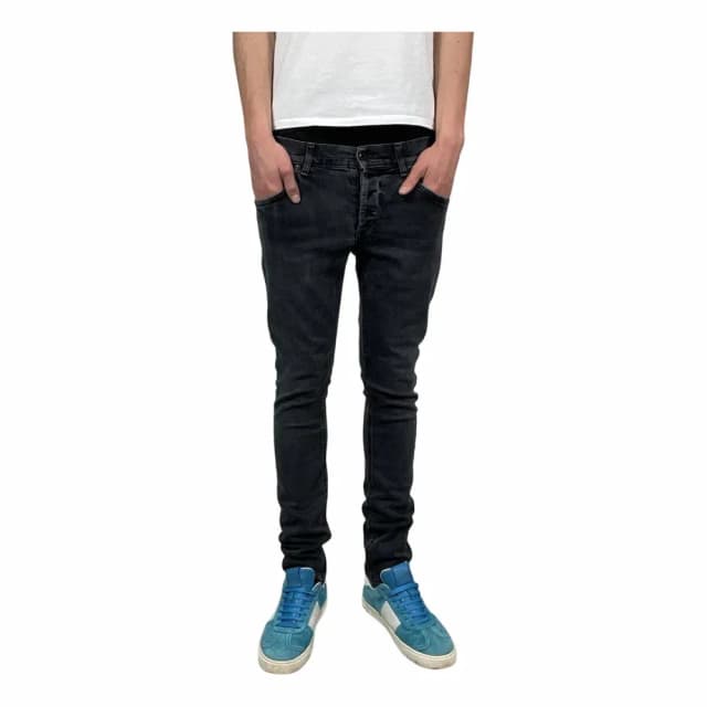 DONDUP Svarta Denimjeans med Smal Passform