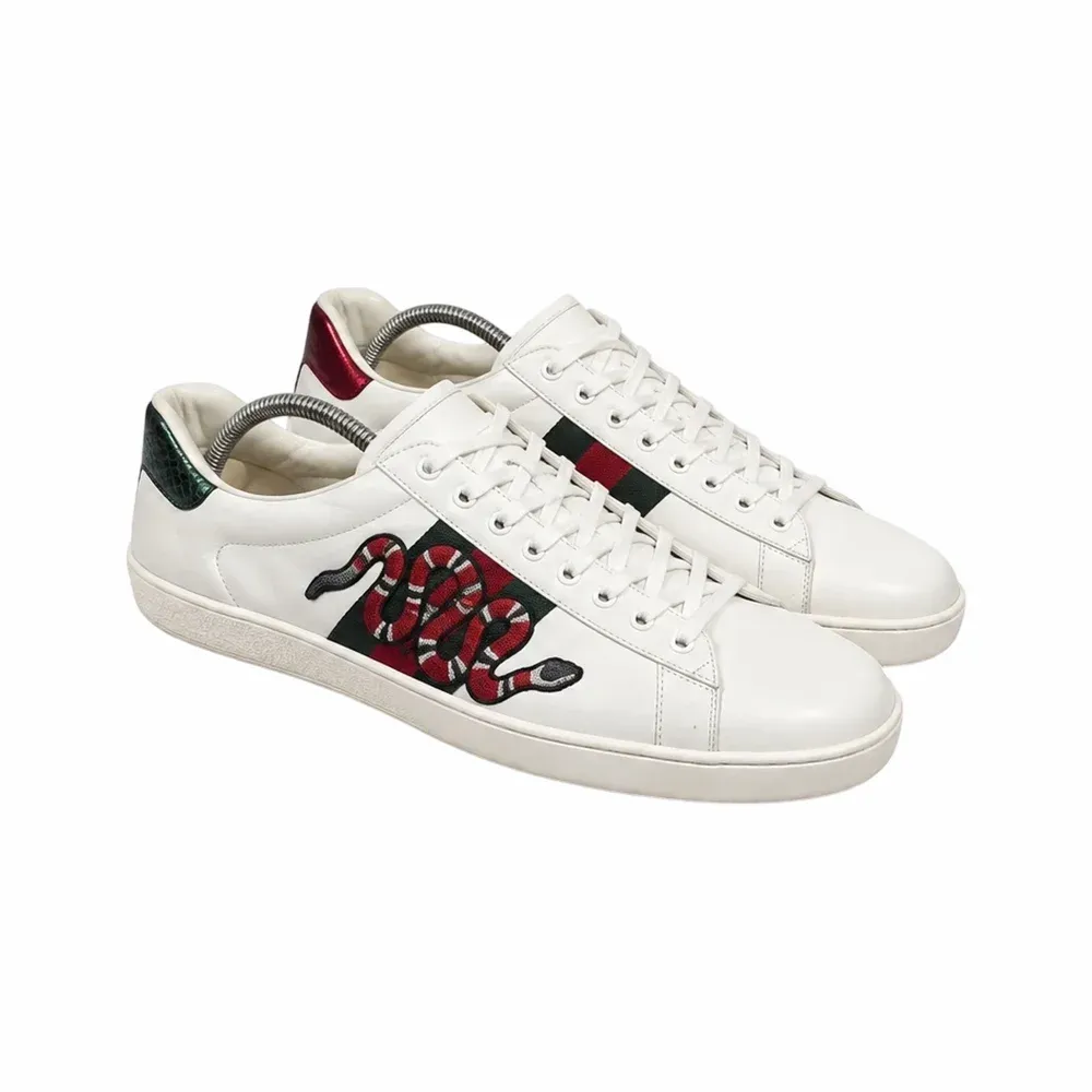 Gucci Ace Snake Embroidered Sneakers