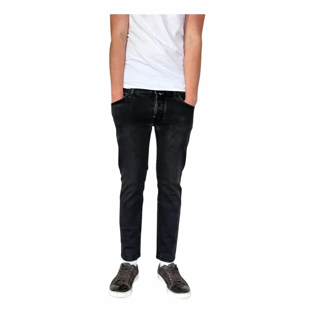 jacob cohen Slim Fit Jeans i Svart Denim