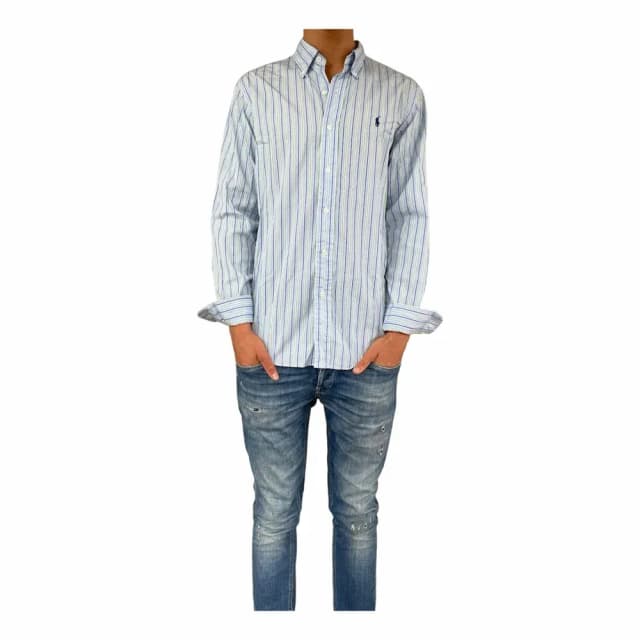 Ralph Lauren Custom Fit Striped Oxford Shirt