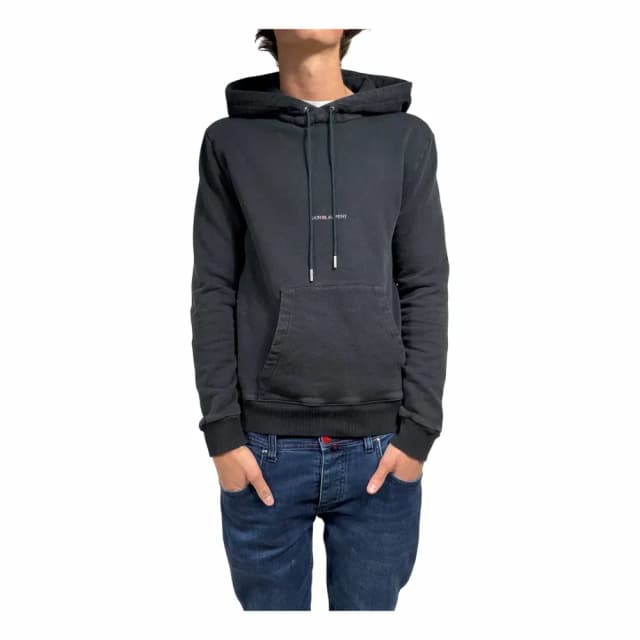Saint Laurent Graphic Print Logo Hoodie