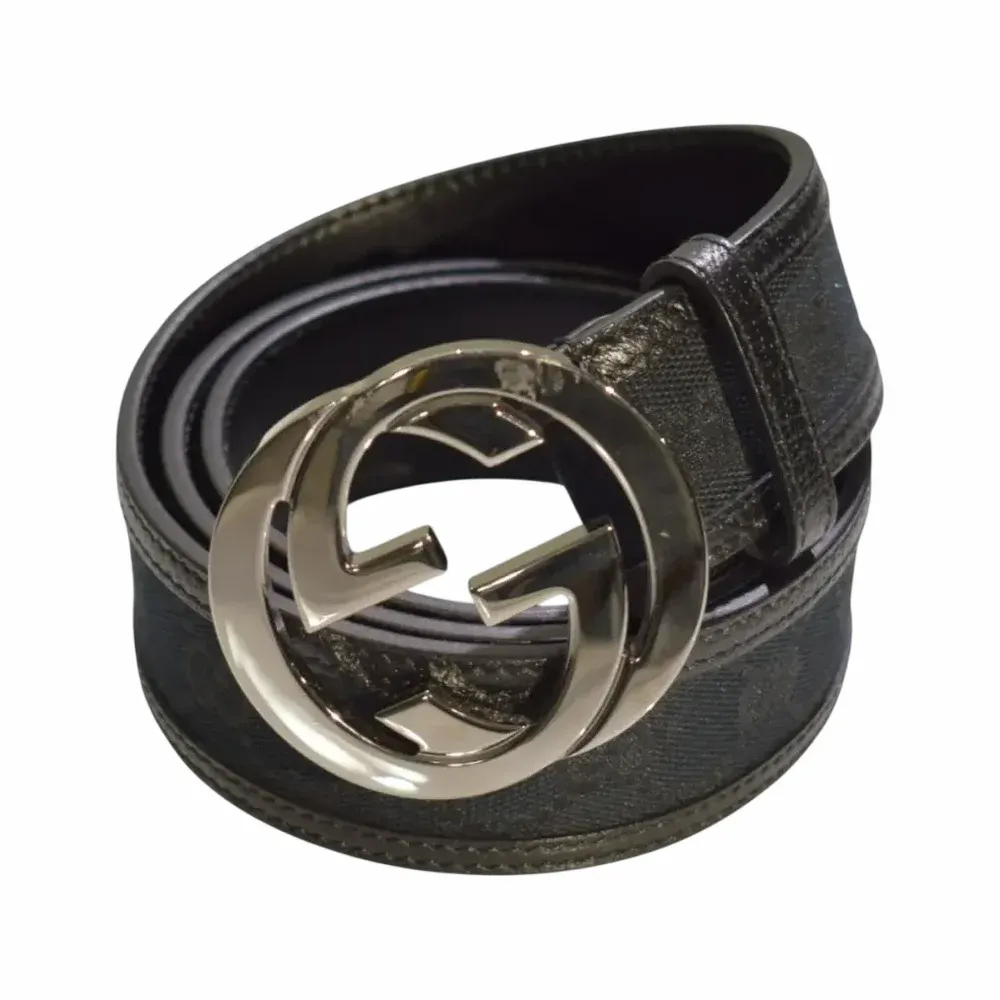 Gucci GG Supreme Belt with Interlocking G Buckle