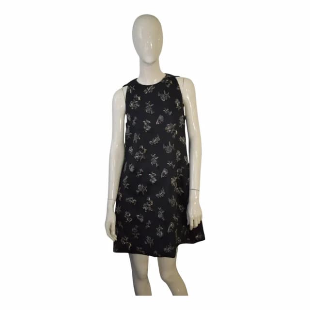 Balenciaga Tortoiseshell Printed Crepe Shift Dress