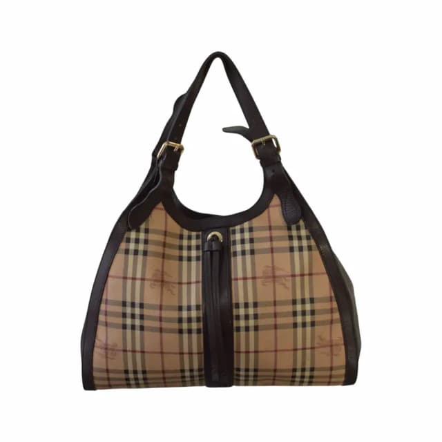 Burberry Haymarket Kensington Shoulder Tote