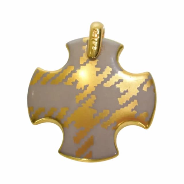 Burberry Metallic Cross Pendant