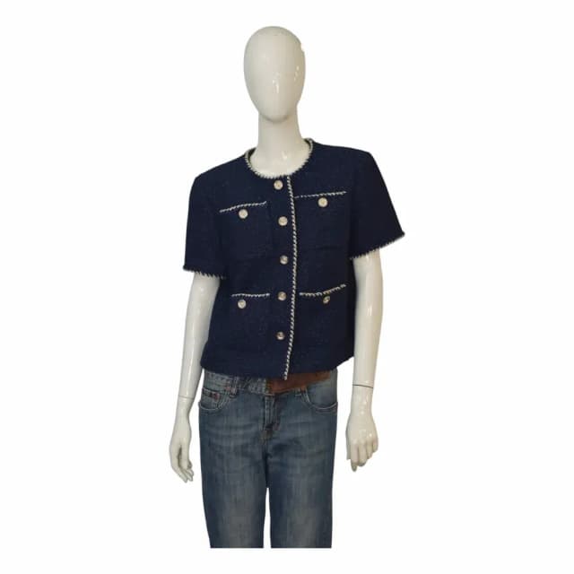 Chanel 25A Tweed Short Sleeve Jacket