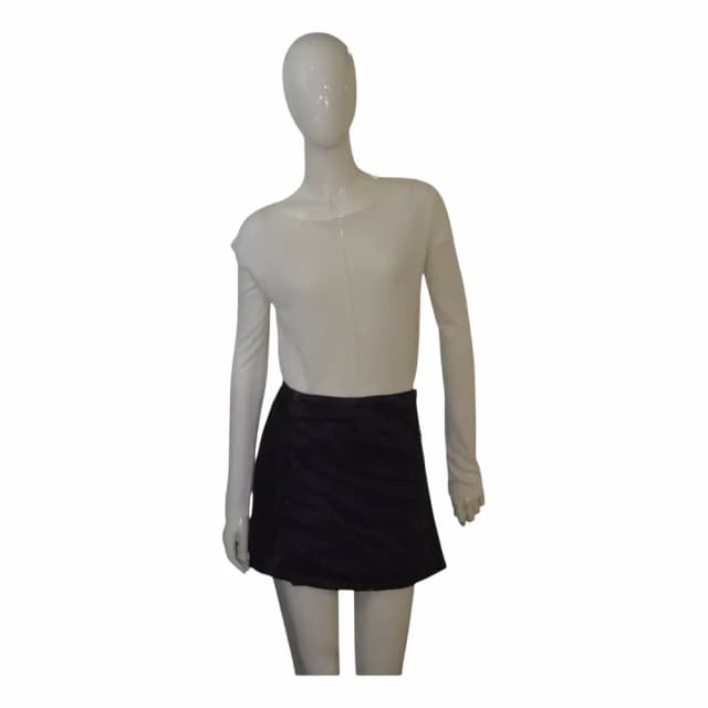 Ganni Zebra Pattern Mini Wrap Skirt