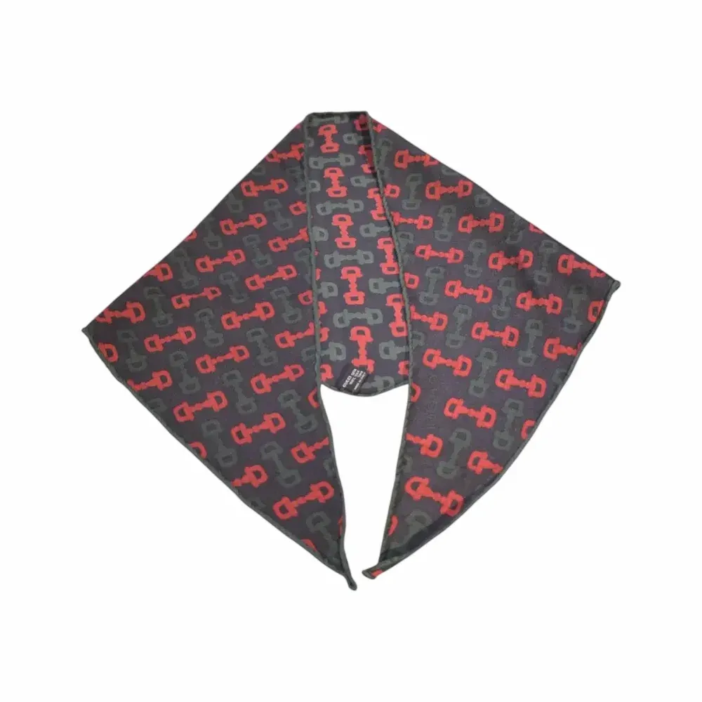 Gucci Horsebit Pattern Silk Scarf