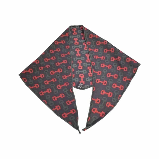 Gucci Horsebit Pattern Silk Scarf