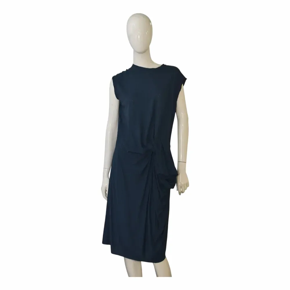Lanvin Draped Jersey Midi Dress