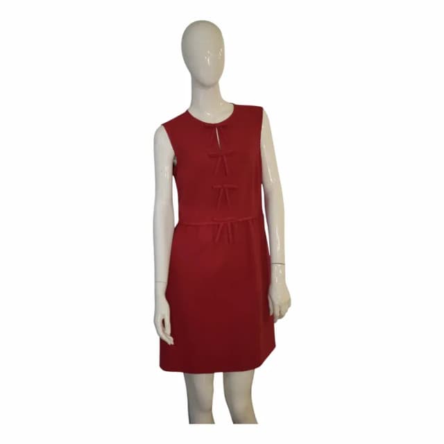 Valentino Sleeveless Bow Detail Mini Dress