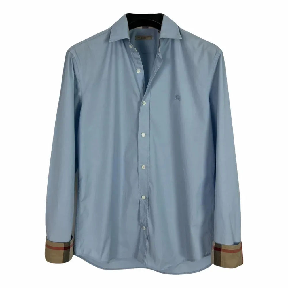 Burberry Embroidered Stretch Long-Sleeve Shirt