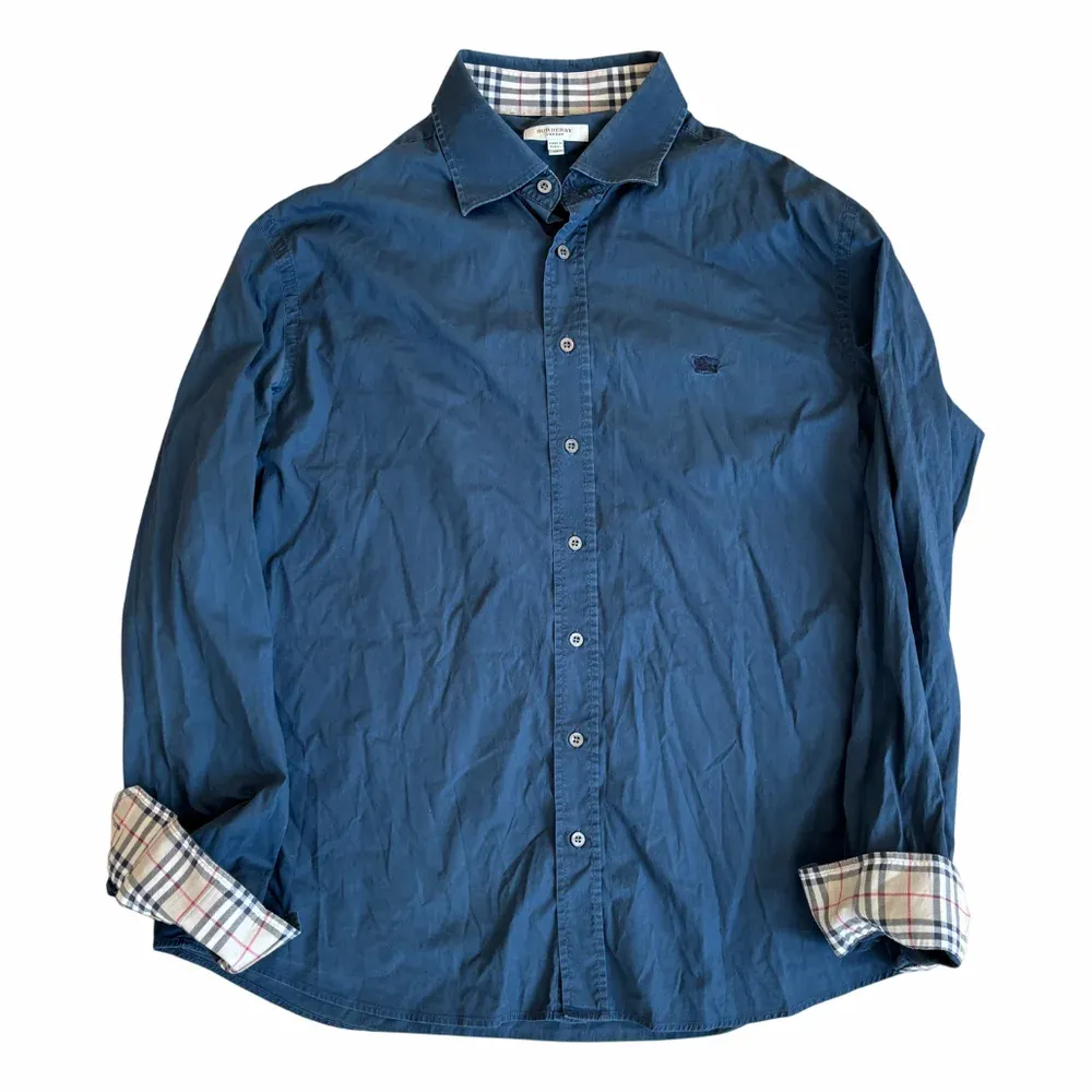 Burberry Check Detail Cotton Shirt