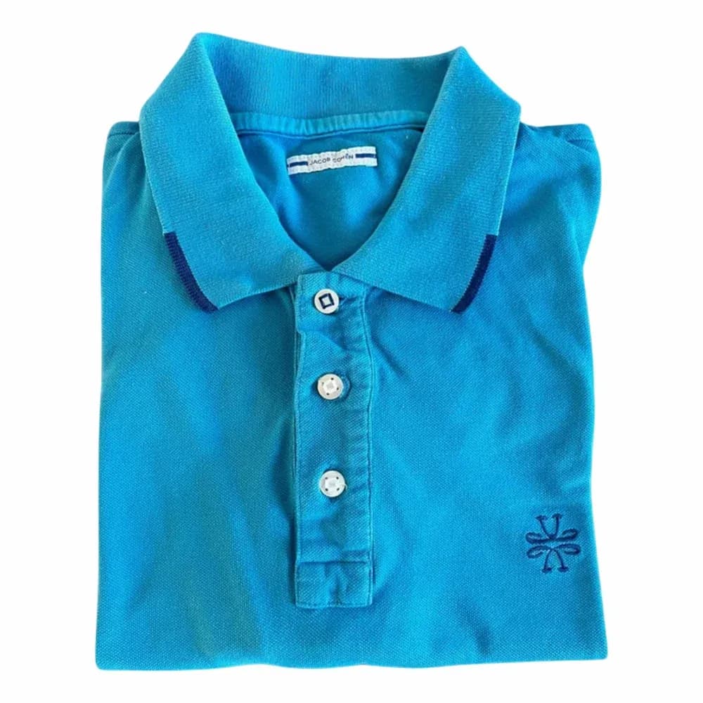 JACOB COHEN Short Sleeve Pique Polo Shirt