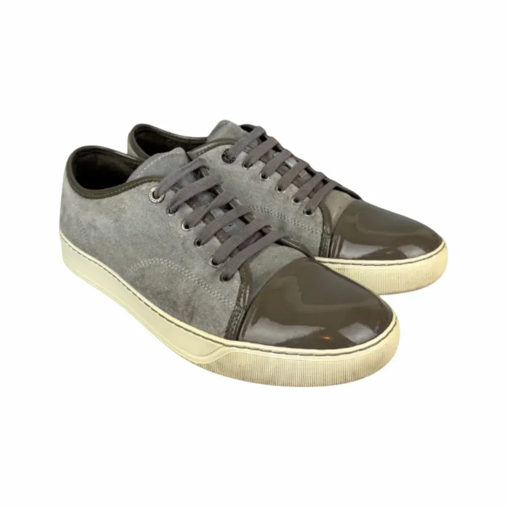 Lanvin DBB1 Patent Cap-Toe Sneaker